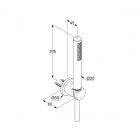Kludi Nova Fonte Puristic zestaw wannowo-prysznicowy 2085005-15