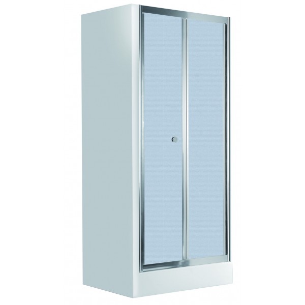 Deante Flex Drzwi wnękowe składane 90 cm, szkło szronione