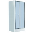Deante Flex Drzwi wnękowe składane 80 cm, szkło szronione