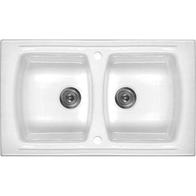 Deante Lusitano Zlewozmywak 2-komorowy bez ociekacza