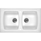 Deante Lusitano Zlewozmywak 2-komorowy bez ociekacza