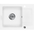 Deante Zorba Zlewozmywak 1-komorowy z krótkim ociekaczem - alabaster