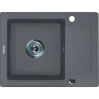 Deante Zorba Zlewozmywak 1-komorowy z krótkim ociekaczem - szary metalik