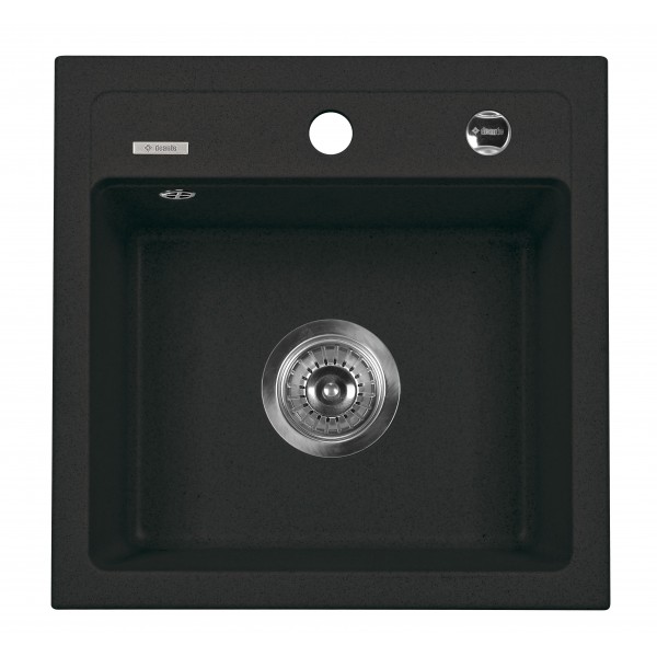Deante Zorba Zlewozmywak 1-komorowy bez ociekacza - grafitowy