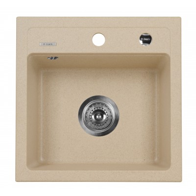 Deante Zorba Zlewozmywak 1-komorowy bez ociekacza - piaskowy