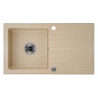 Deante Zorba Zlewozmywak 1-komorowy z ociekaczem - piaskowy