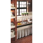 Deante Twist Zlewozmywak 1-komorowy z kołnierzem - satyna