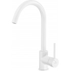 Deante Milin Bateria zlewozmywakowa stojąca biała z wylewką U