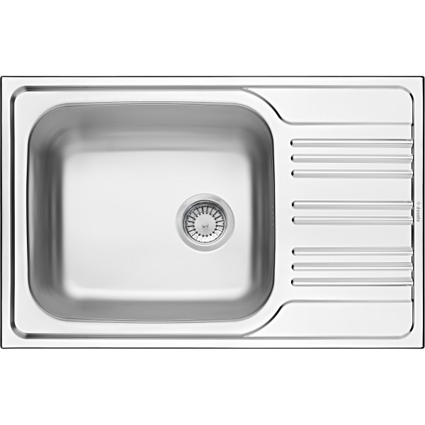 Deante Xylo Zlewozmywak 1-komorowy z ociekaczem - satyna