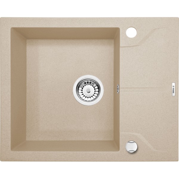 Deante Andante Zlewozmywak 1-komorowy z krótkim ociekaczem - piaskowy