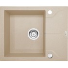 Deante Andante Zlewozmywak 1-komorowy z krótkim ociekaczem - piaskowy