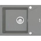 Deante Evora Zlewozmywak 1-komorowy z krótkim ociekaczem - szary metalik