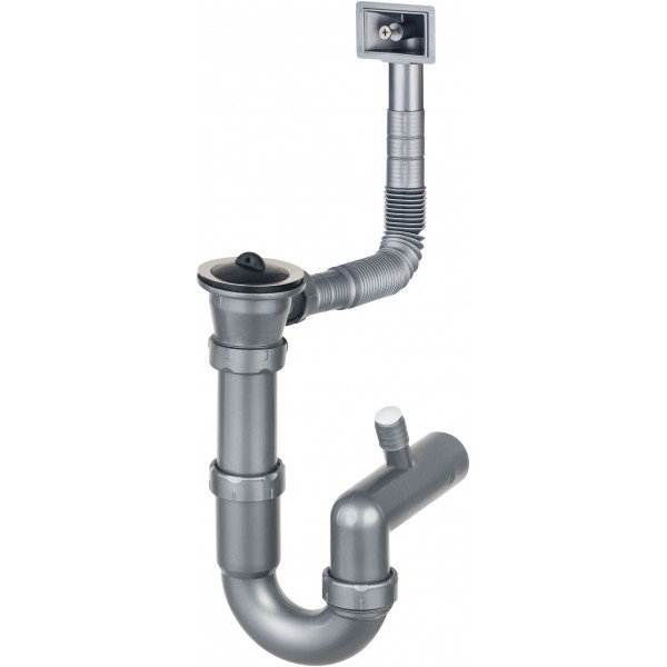 Deante Syfon do zlewozmywaków stalowych 1-komorowych