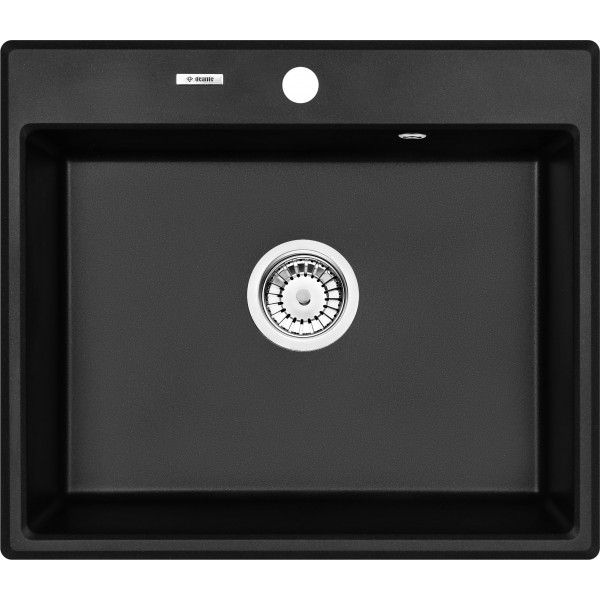 Deante Andante Zlewozmywak granitowy 1-komorowy - grafit metalik