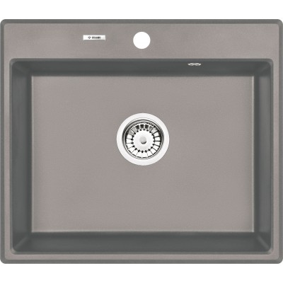 Deante Andante Zlewozmywak granitowy 1-komorowy - szary metalik