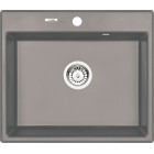 Deante Andante Zlewozmywak granitowy 1-komorowy - szary metalik