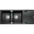 Deante Andante Zlewozmywak granitowy 2-komorowy z ociekaczem - grafitowy
