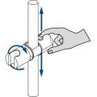 Deante Deante Uchwyt słuchawki prysznicowej na drążek (FI 22, 23, 24, 25 MM) Easy On