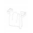 Deante Mokko Wieszak na ręcznik ścienny 30 cm Bianco