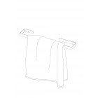 Deante Mokko Wieszak na ręcznik ścienny 60 cm Bianco