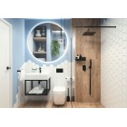 Deante Mokko Szczotka WC z pojemnikiem wolnostojąca Nero