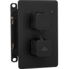 Deante Box Komplet z boxem podtynkowym termostatyczny zaokrąglony Nero