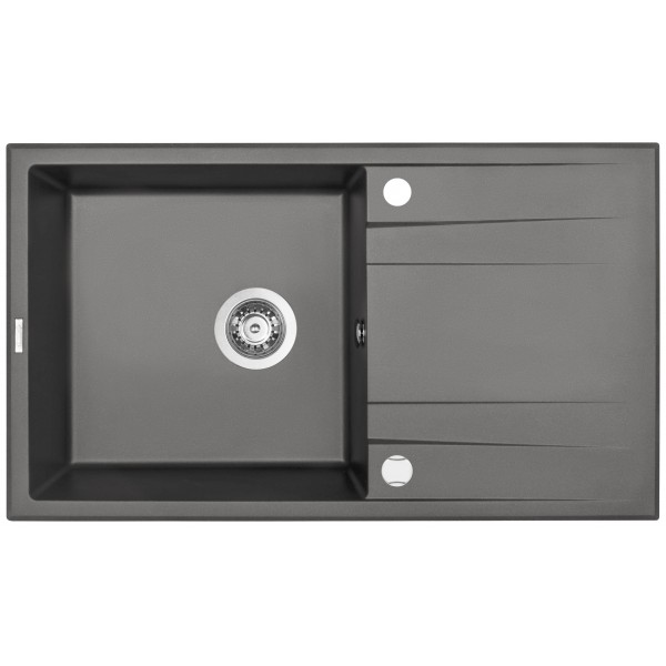 Deante Eridan Zlewozmywak 1-komorowy z ociekaczem - antracyt