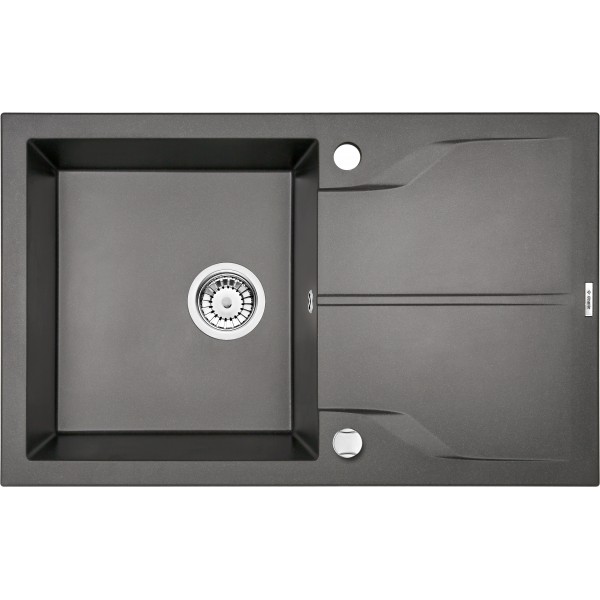 Deante Andante Zlewozmywak 1-komorowy z ociekaczem - antracyt