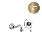 Monoclasic bateria umywalkowa ścienna stare złoto MCL04400B