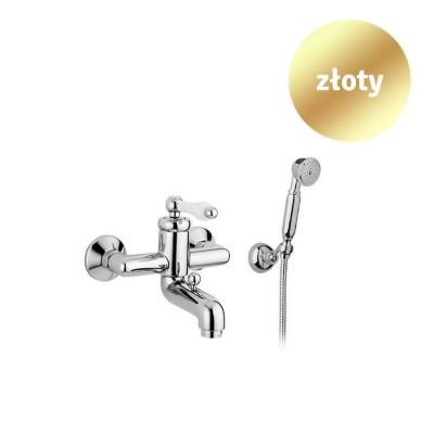 Giulini Giovanni Hermitage bateria wannowa kompletna retro złota 4401ZŁ