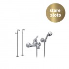 Demm Retro Vara bateria wannowa + nogi retro stare złoto 3800/1054BR