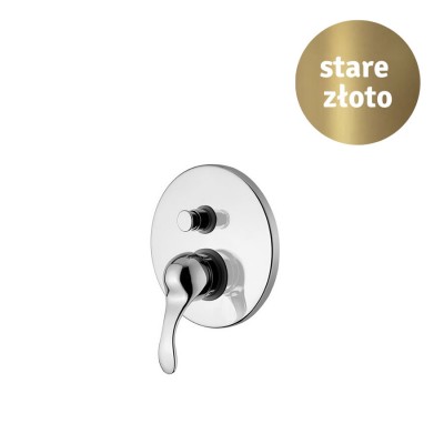 Monoclasic bateria natryskowa podtynkowa z przełącznikiem retro stare złoto MCL02809B