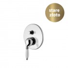 Clasic bateria natryskowa podtynkowa z przełącznikiem stare złoto CL02802B