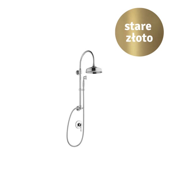 Monoclasic kolumna natryskowa z baterią podtynkową retro stare złoto MCL0271101261B
