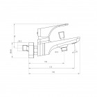 Deante Hiacynt bateria wannowa chrom BQH 010M