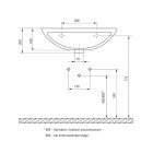 Deante Vital umywalka wisząca dla osób niepełnosprawnych CDV 6U6W