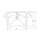 Deante Vital umywalka wisząca dla osób niepełnosprawnych CDV 6U6W