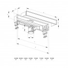 Deante odpływ ścienny z rusztem pod płytki KOW 003A