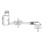 Terma DRY grzałka elektryczna 120W biała z kablem spiralnym z wtyczką WEDRY01T916U