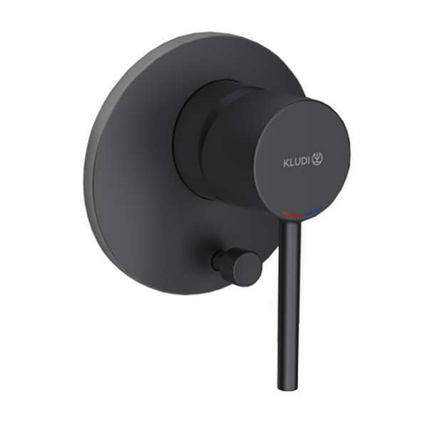 Kludi Bozz bateria wannowo-prysznicowa podtynkowa czarny mat 387163976