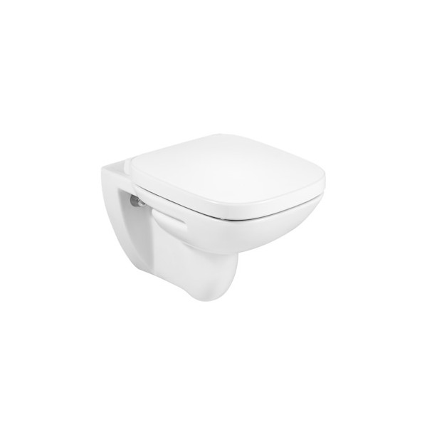 Roca Debba Square miska WC wisząca Rimless z deską wolnoopadającą A34H99L000