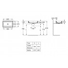Roca Alter umywalka nablatowa prostokątna 60x37 cm A3270Y2000