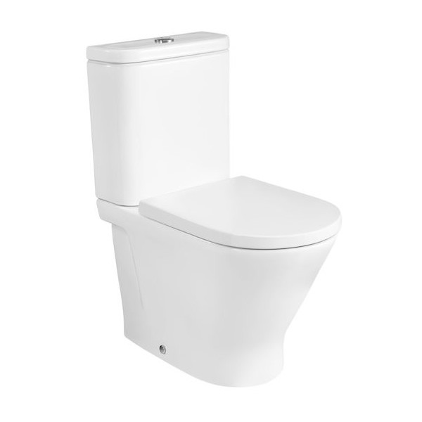 Roca Gap Round miska WC do kompaktu Rimless Maxi Clean A3420N700M