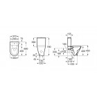 Roca Gap Round miska WC do kompaktu Rimless A3420N7000