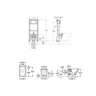 Roca Gap Square zestaw podtynkowy + miska WC RImless z deską wolnoopadającą A893104490
