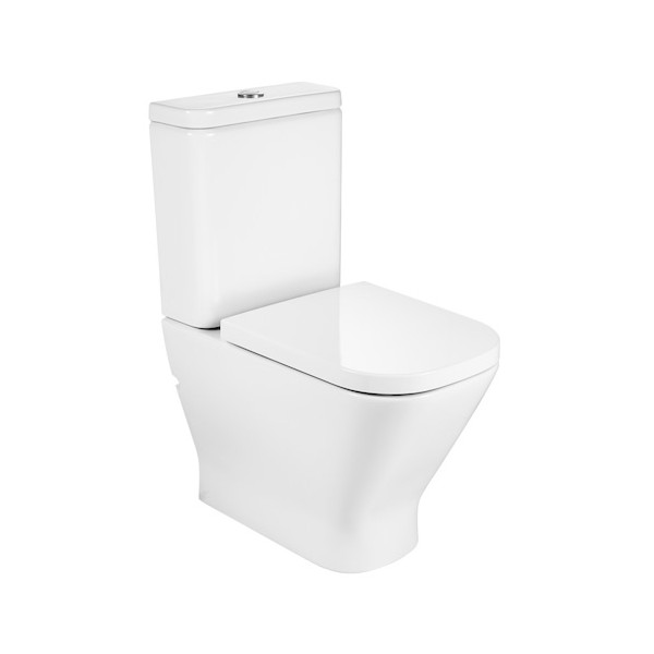 Roca Gap Square miska WC do kompaktu z Rimless Maxi Clean A34273700M