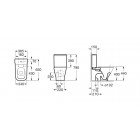 Roca Gap Square zbiornik WC do kompaktu A341470000