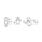 Roca Gap Square bidet wiszący Maxi Clean A35747600M