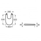 Roca Meridian pokrywa do bidetu wolnoopadająca Supralit® A8062A200B
