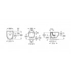 Roca Meridian Compacto bidet wiszący Maxi Clean A35724600M